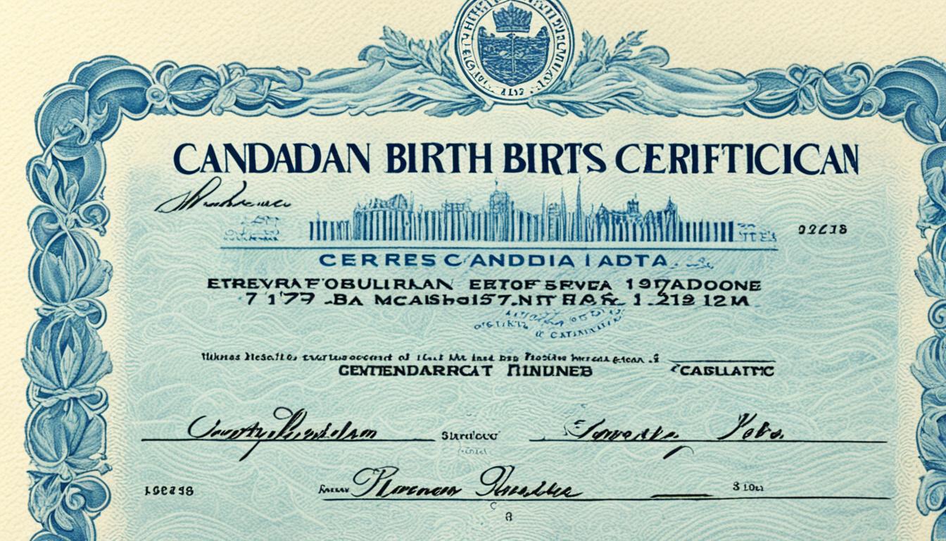 canadian birth certificate