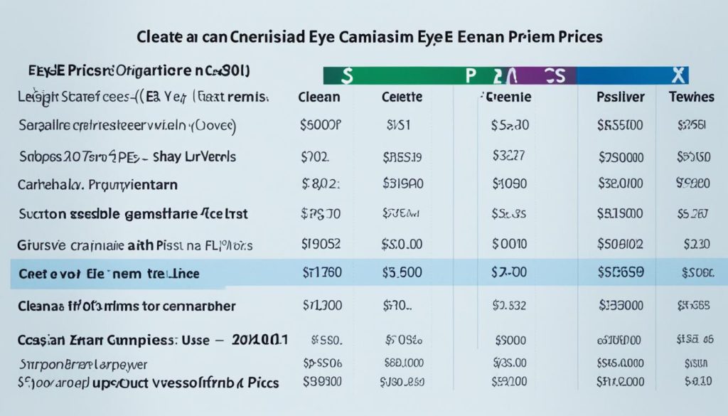 eye exam prices in canada