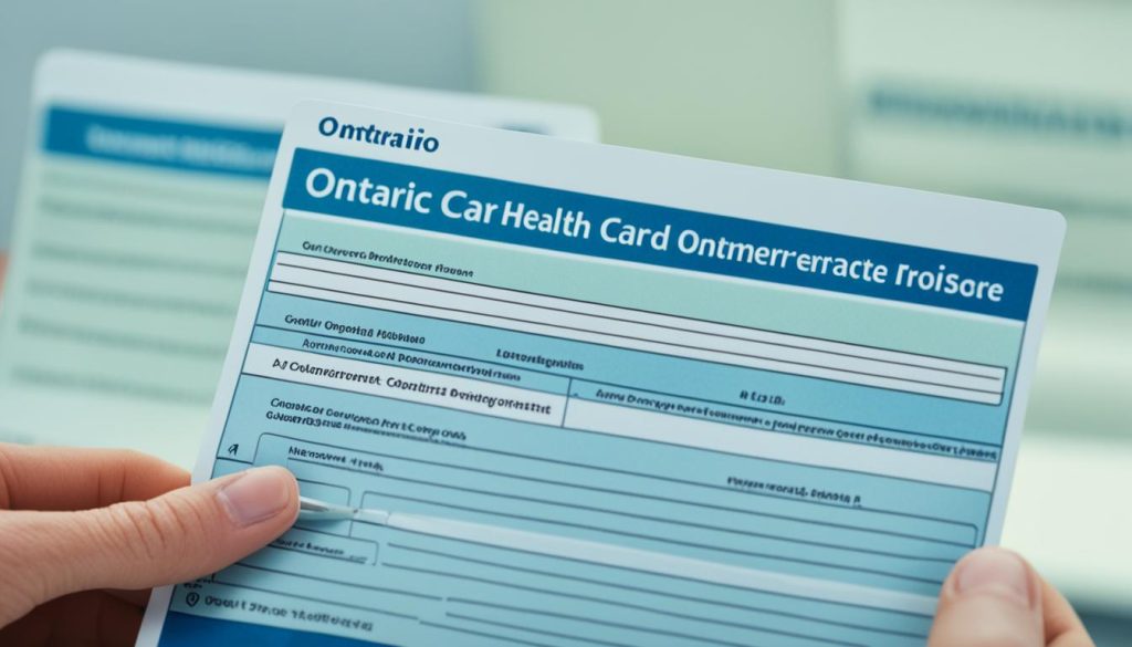 Updating personal information on Ontario health card